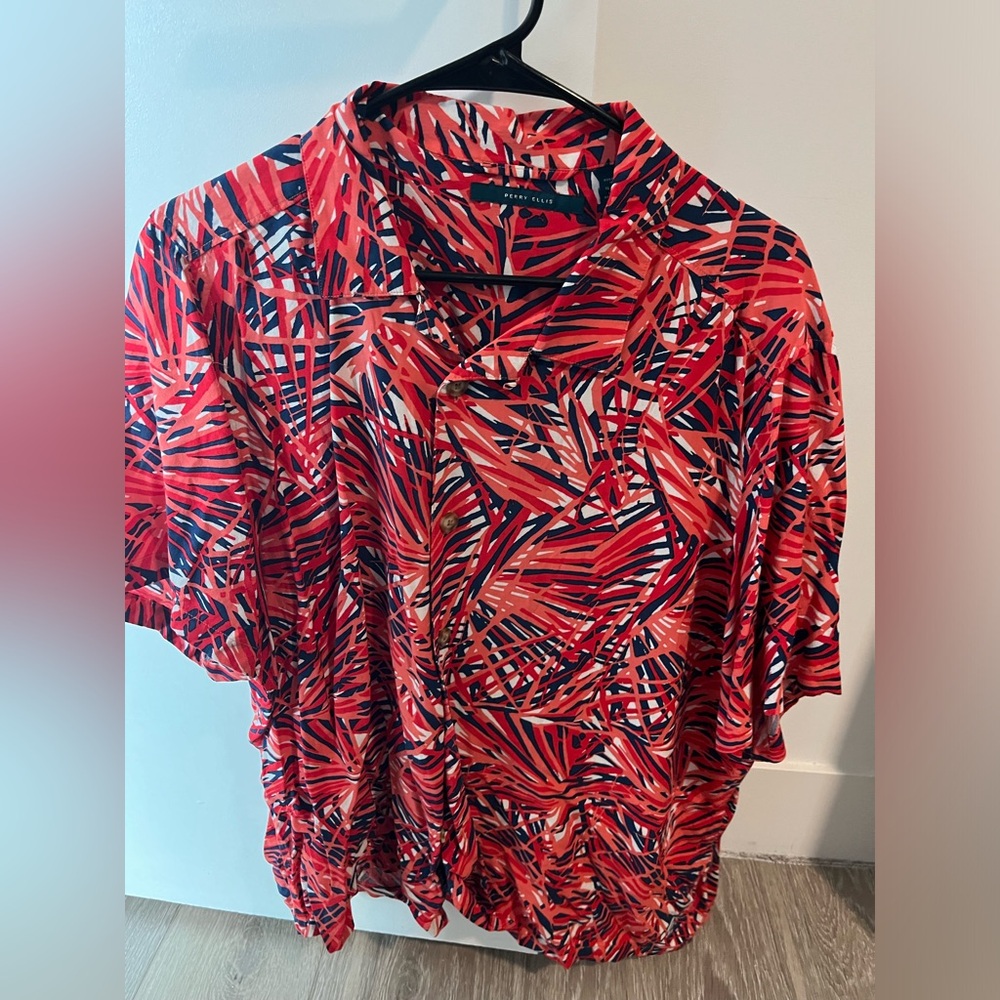 Mens Short Sleeve Button Up